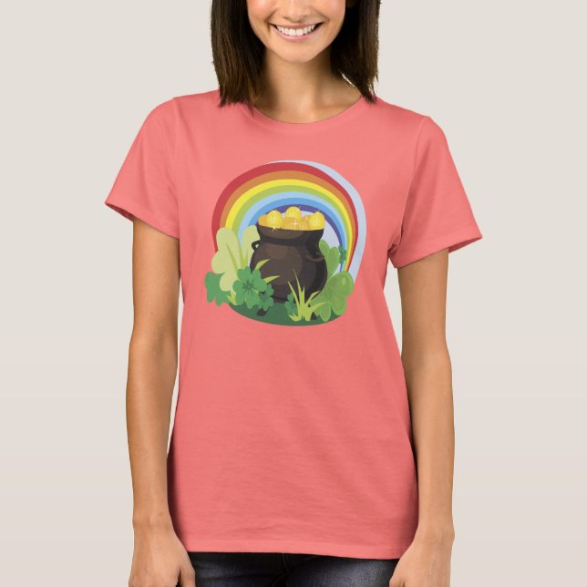 Irish Pot Of Gold T-Shirt (Front)