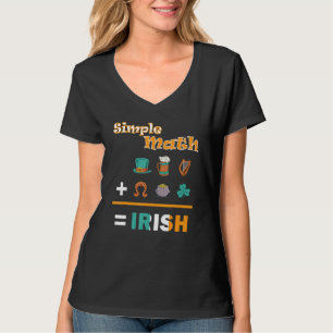 Irish Pride Simple Math St Patrick's Day Design T-Shirt