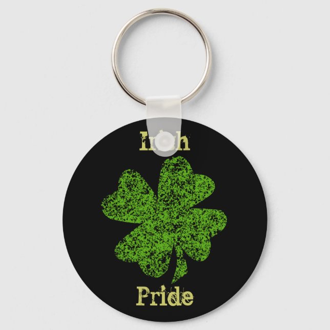 Irish Pride St. Pattys day Key chain! Ring (Front)