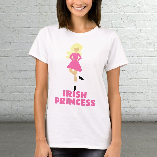 Irish Princess Blonde Irish Dancer with Pink Dress T-Shirt (Creator Uploaded)