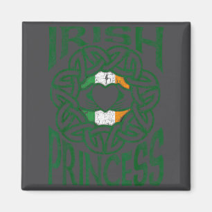 Irish Princess Celtic Knot Claddagh Ring Gift Magnet