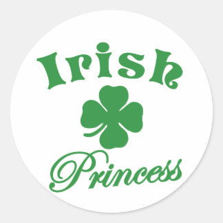 Irish Princess Classic Round Sticker