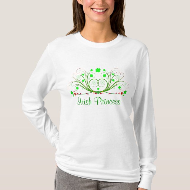 Irish Princess Ladies Long-sleeve T-shirt (Front)