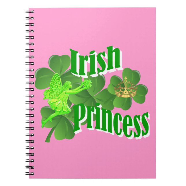 Irish princess spiral notebook (Front)