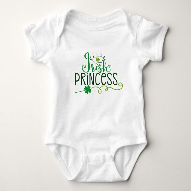 Irish Princess | St. Patrick's Day Baby Bodysuit (Front)