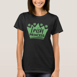 Irish Princess St Patrick's Day Ireland Cute Shamr T-Shirt