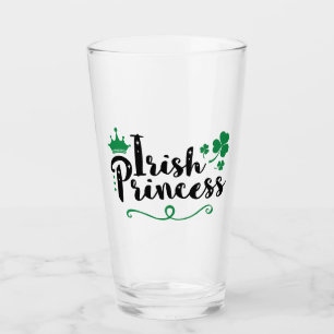 Irish Princess Women St Patrick's Day Script Glass