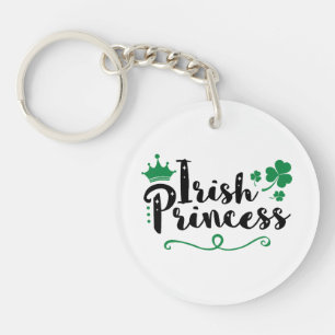 Irish Princess Women St Patrick's Day Script Key Ring