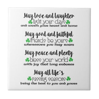 Irish Proverb Blessing Tile