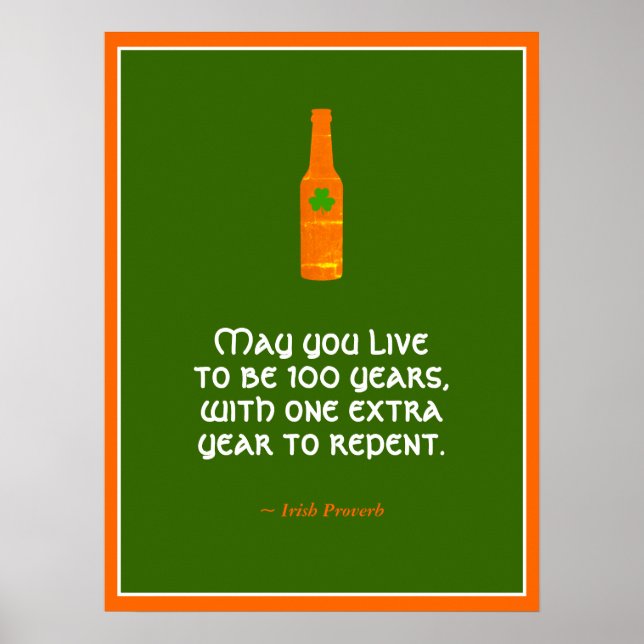 Irish Proverb Poster (Front)