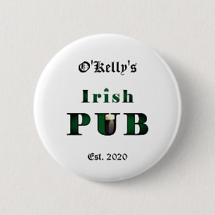 Irish Pub Bar Tavern Button Pin