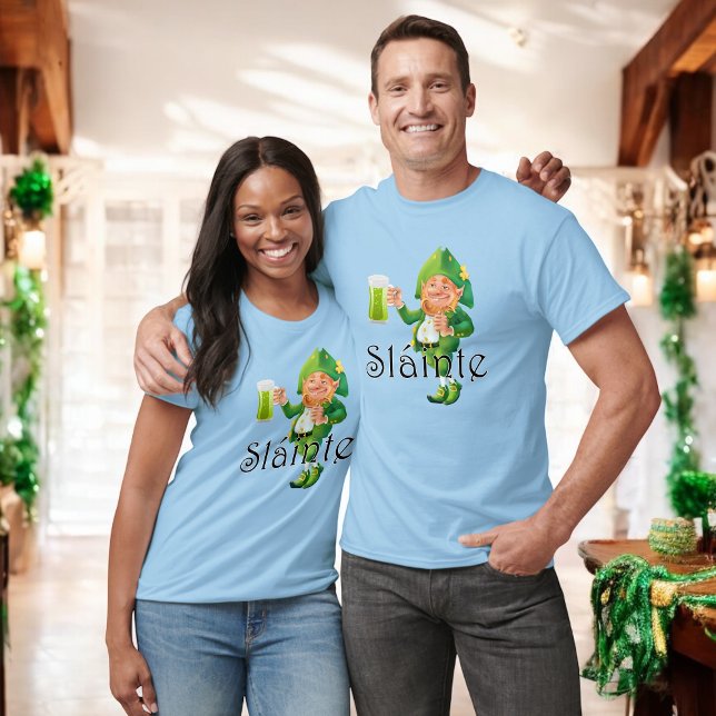 Irish Pub Leprechaun Toast Slainte T-Shirt (Creator Uploaded)