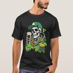 Irish Pub Party Skeleton Patricks Day Beer Matchin T-Shirt