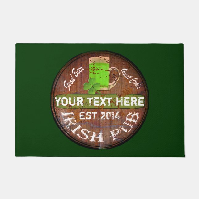 Irish pub sign doormat (Front)
