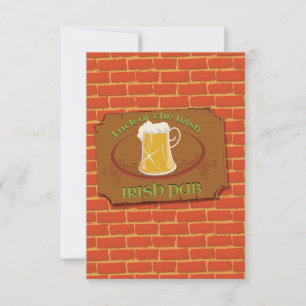 Irish Pub Sign Invitation