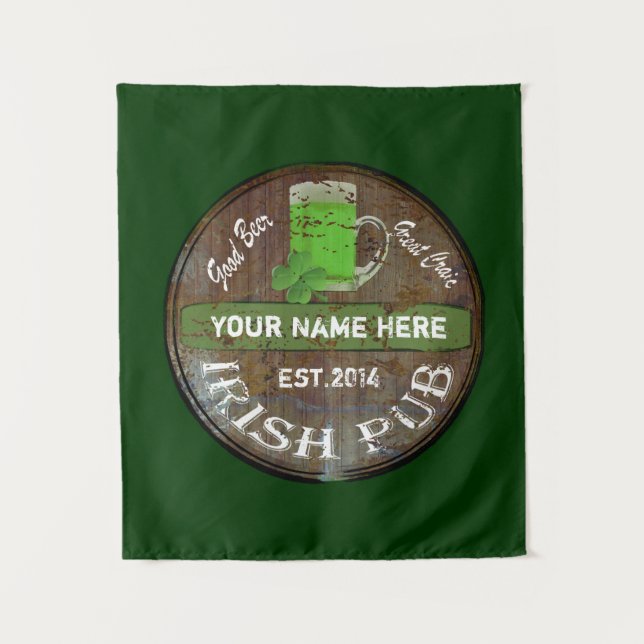 Irish pub sign tapestry (Front)
