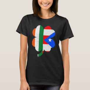 Irish Puerto Rican Flag Shamrock St Patricks Day P T-Shirt