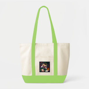Irish Pug Tote Bag