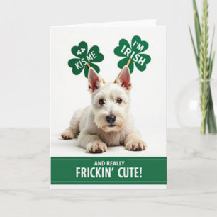 Irish Puppy Frickin Cute Card