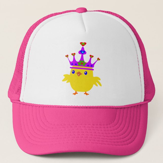 ♫♥Irish Queen Crowned Chicken Chic Trucker Hat♥♪ Hat (Front)