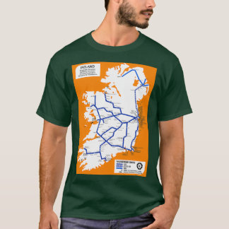 Irish Rail Map 1969 1 T-Shirt
