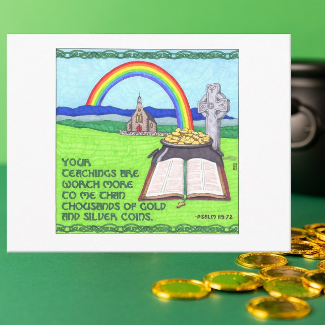 Irish Rainbow Inspirational Postcard (Creator Uploaded)