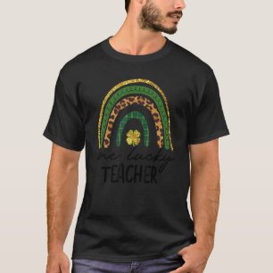 Irish Rainbow One Lucky Teacher St Patrick's Day T T-Shirt