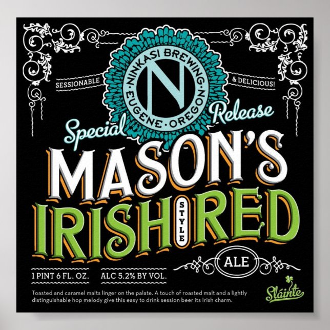 Irish Red Ale Poster (Front)