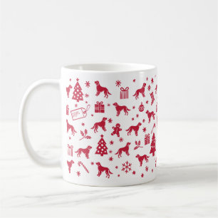 Irish Red and White Setter Christmas Design Coffee Mug