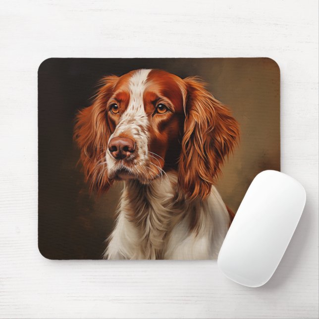 Irish Red and White Setter  Mouse Pad (With Mouse)