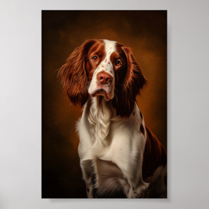 Irish Red and White Setter Poster