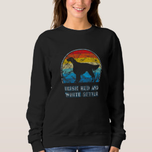 Irish Red And White Setter Vintage Dog Sweatshirt
