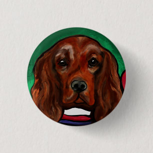 Irish Red Setter    3 Cm Round Badge