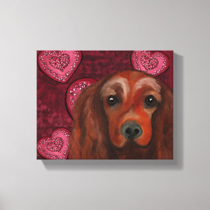 Irish Red Setter Canvas Print