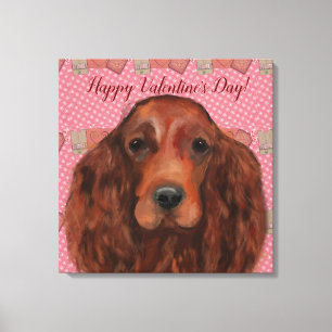 Irish Red Setter       Canvas Print