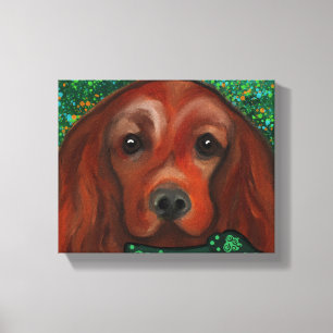 Irish Red Setter Canvas Print