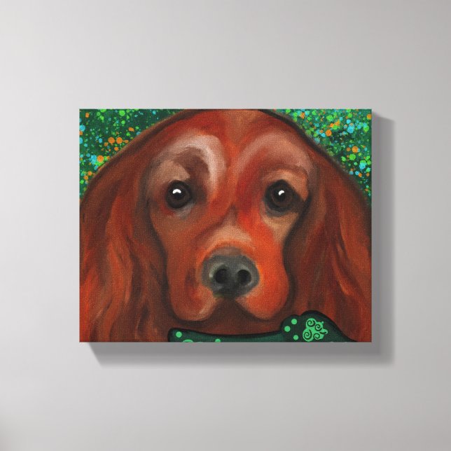Irish Red Setter     Canvas Print (Front)