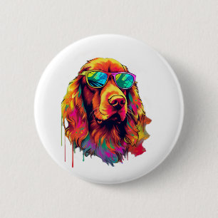 Irish Red Setter Dog Dog Breed for a Irish Red 6 Cm Round Badge