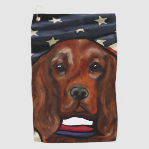 Irish Red Setter    Golf Towel