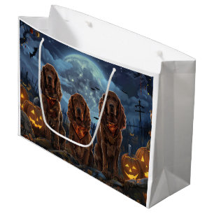 Irish Red Setter Halloween Spooky Large Gift Bag