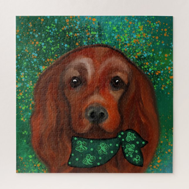 Irish Red Setter      Jigsaw Puzzle (Vertical)