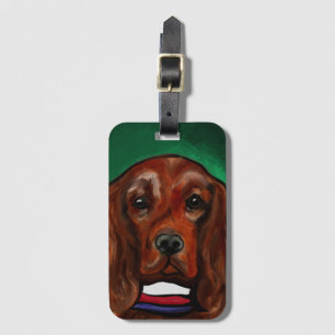 Irish Red Setter Luggage Tag