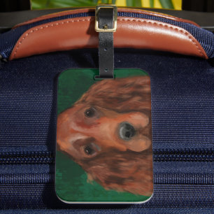 Irish Red Setter Luggage Tag