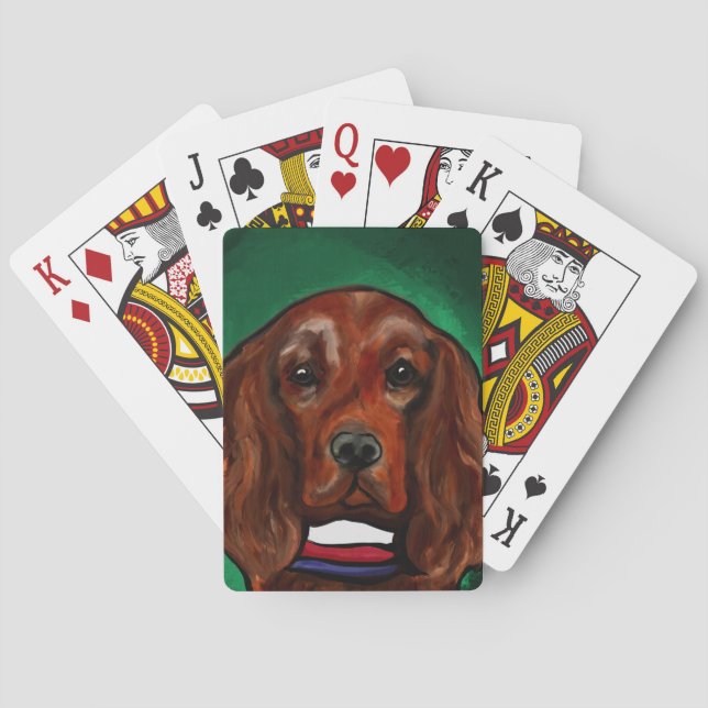 Irish Red Setter      Playing Cards (Back)