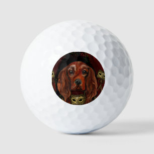 Irish Red Setter    Postcard Golf Balls