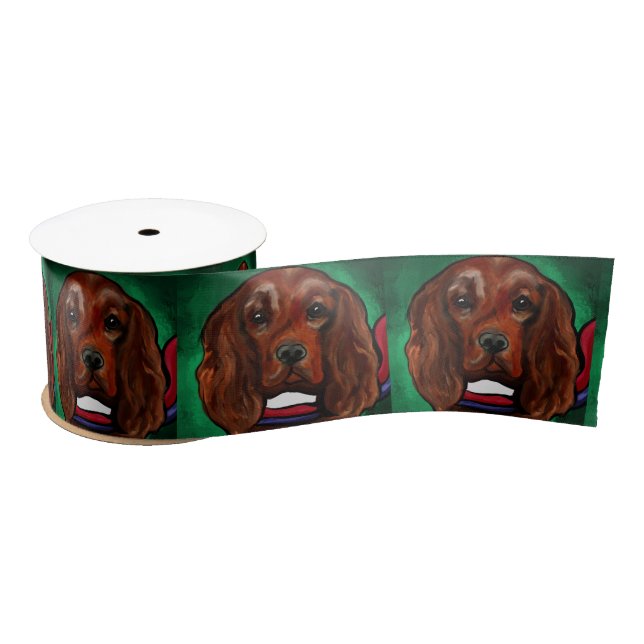 Irish Red Setter    Satin Ribbon (Spool)