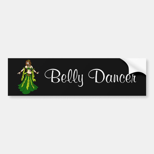 Irish Redhead Belly Dancer Bumper Sticker (Front)