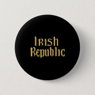 Irish Republic 1916 Easter Rising Flag 6 Cm Round Badge