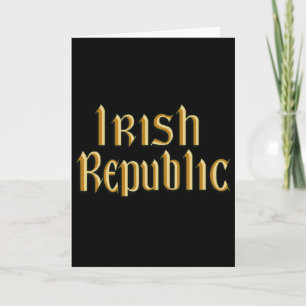 Irish Republic 1916 Easter Rising Flag  Card