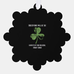 Irish Republican Bobby Sands Ireland Freedom T-Shi Tree Decoration Card